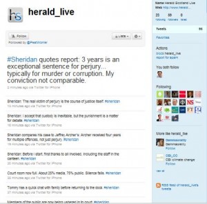 Sheridan Trial Herald Twitter Feed
