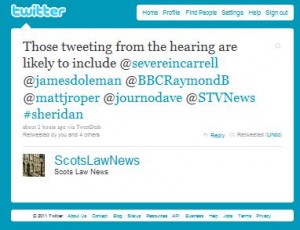 Sheridan Trial Twitter Feed ScotsLawNews 