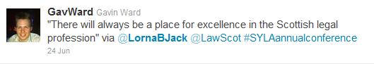 SYLA Annual Conference Excellence Tweet