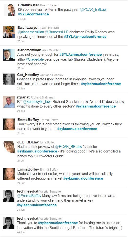 SYLA Annual Conference Tweets