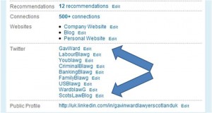  Linkedin Tip 7: Connect your website and twitter account(s)