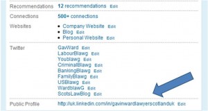 Linkedin Tip 8: Select a Unique URL