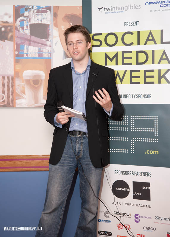 Gavin Ward at Social Media Week in Glasgow