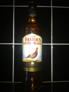 Famous Gavin Ward Whiskey Bottle