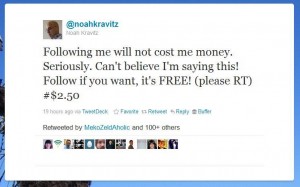 Noah Kravitz Tweet