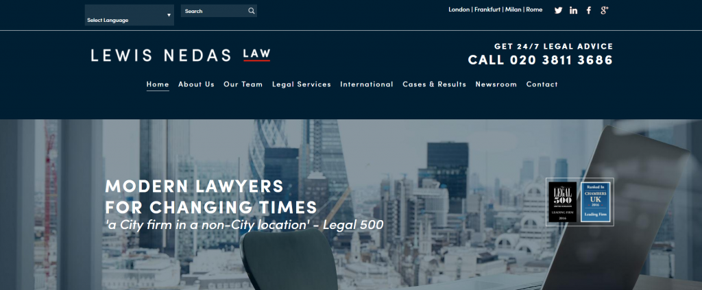 Award-Winning Criminal Defence Law Firm's New Site Design
