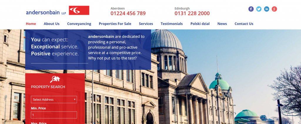 estate agents solicitors website design uk