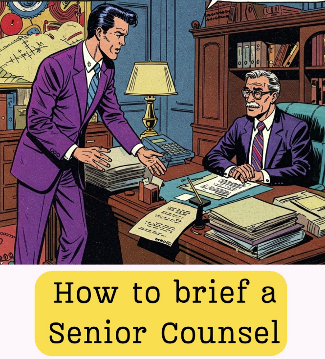 how to brief a senior counsel